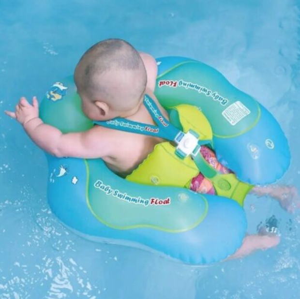 Baby Inflatable Swim Float Pool Toys Swimming Ring Floaty w Air Pump 3- 72 month
