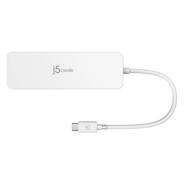 j5create USB-C® Multi-Port Hub, White, JCD373