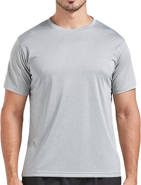 5 Pack Men's Dry Fit T Shirts, Athletic Running Gym Workout Short Sleeve Tee Shirts for Men