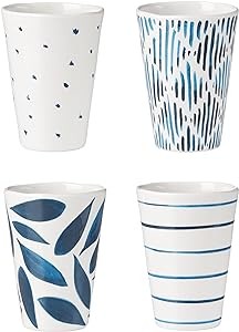 Lenox Blue Bay Melamine Assorted Tumblers, Set of 4, 1.05 LB, 0