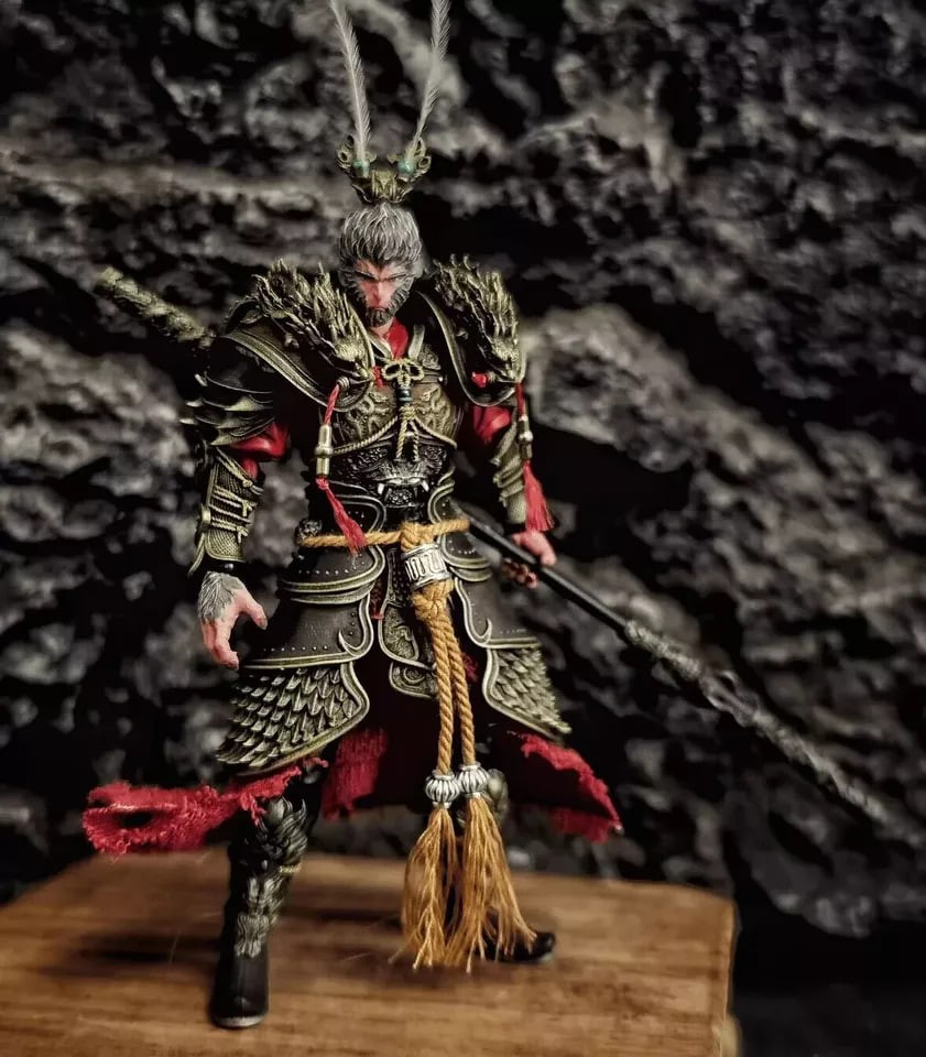 Myth Wukong Action Figure Collectible Model Statue Toys Ornaments Gifts 00 Black