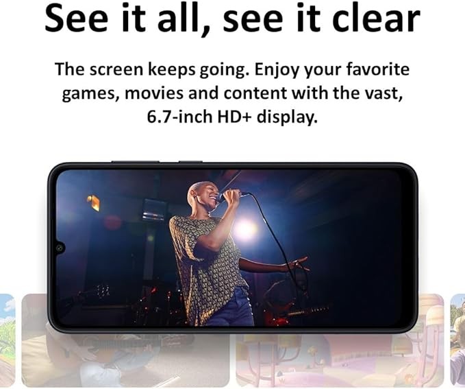 SAMSUNG Galaxy A05 (128GB, 4GB) 6.7" Dual SIM Fully Unlocked Global 4G LTE A055M/DS (Black)