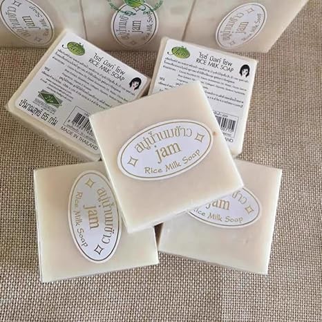 Maruomiki Thailand Rice Soap 6pcs Handmade Rice Soap 65g Bath Soap 12pcs Facial Soap Cold Soap Wedding Gift (6