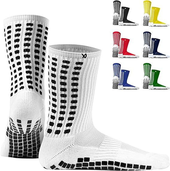 LUX Anti Slip Soccer Socks,Non Slip Football/Basketball/Hockey Sports Grip Pads Socks